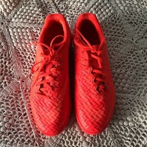 Nike HYPERVENOM X Orange Athletic Shoes Size 6 1/2